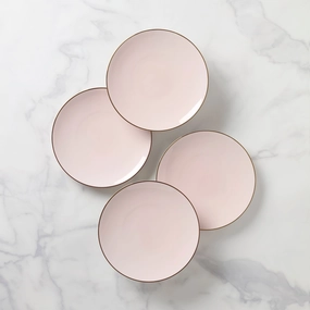 Trianna Coupe Salad Plates - Set of 4valentine's day decorations ,valentine's centerpiece 