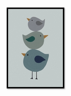 Trio of Birds, Posterpop culture themed posters