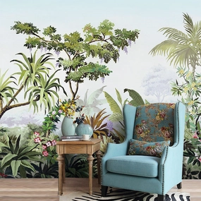 Tropical Island Forest Wall Muralnordic style wall decor