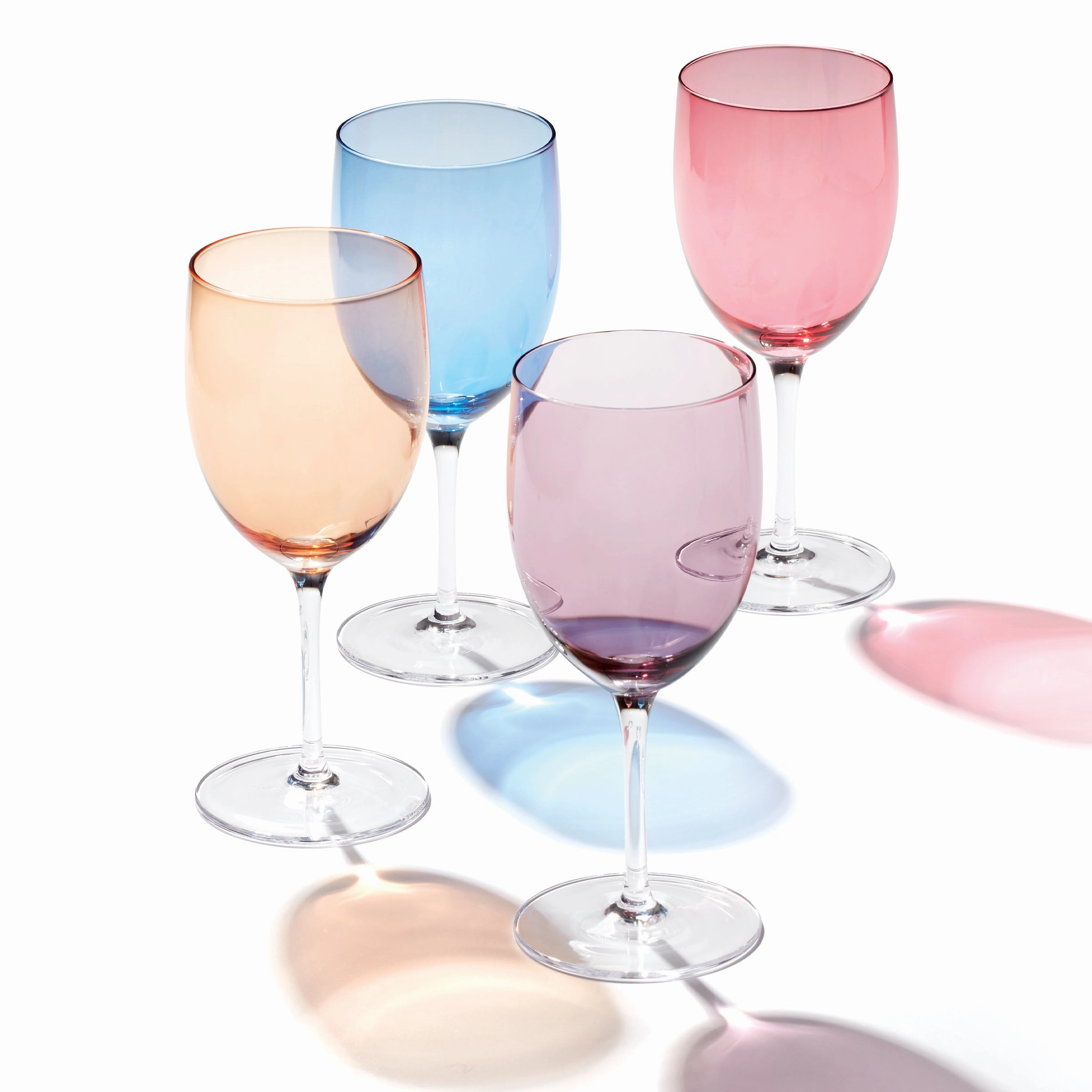 True Colors Wine Glasses - Set Of 4