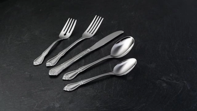 True Rose 45 Piece Flatware Set