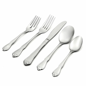 True Rose 45 Piece Flatware Seteco-friendly bamboo fiber tableware set 