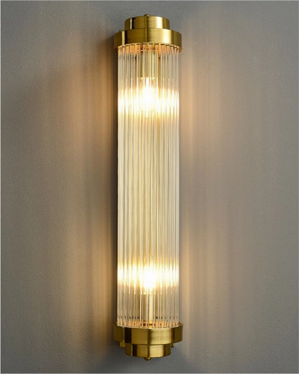 Tubular Crystal Wall Sconce