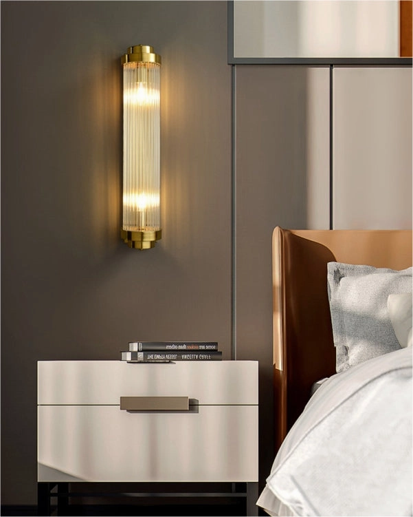 Tubular Crystal Wall Sconce