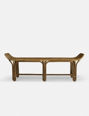 Tucker Indoor / Outdoor Bench by Arteriorsoutdoor wrought iron plant stand