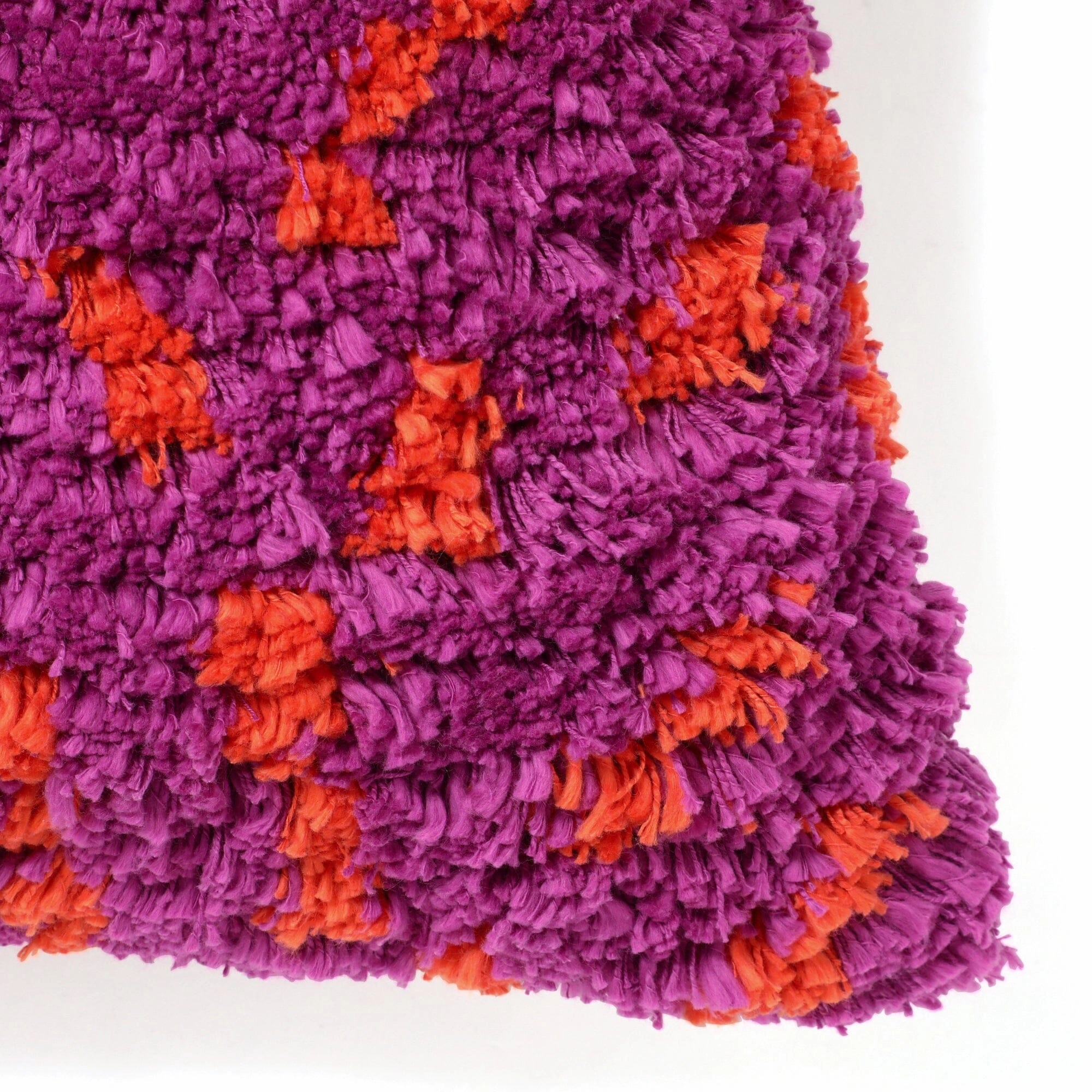 Tuft Dot Cushion Cover 450 x 450  Purple