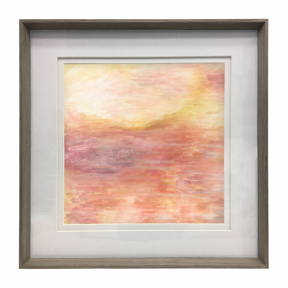 Tulla Framed Print Nut/Saffron
