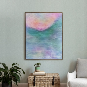 Tulla Hibiscus Framed Canvas Stonemodern home decor ,home decor for bedroom 