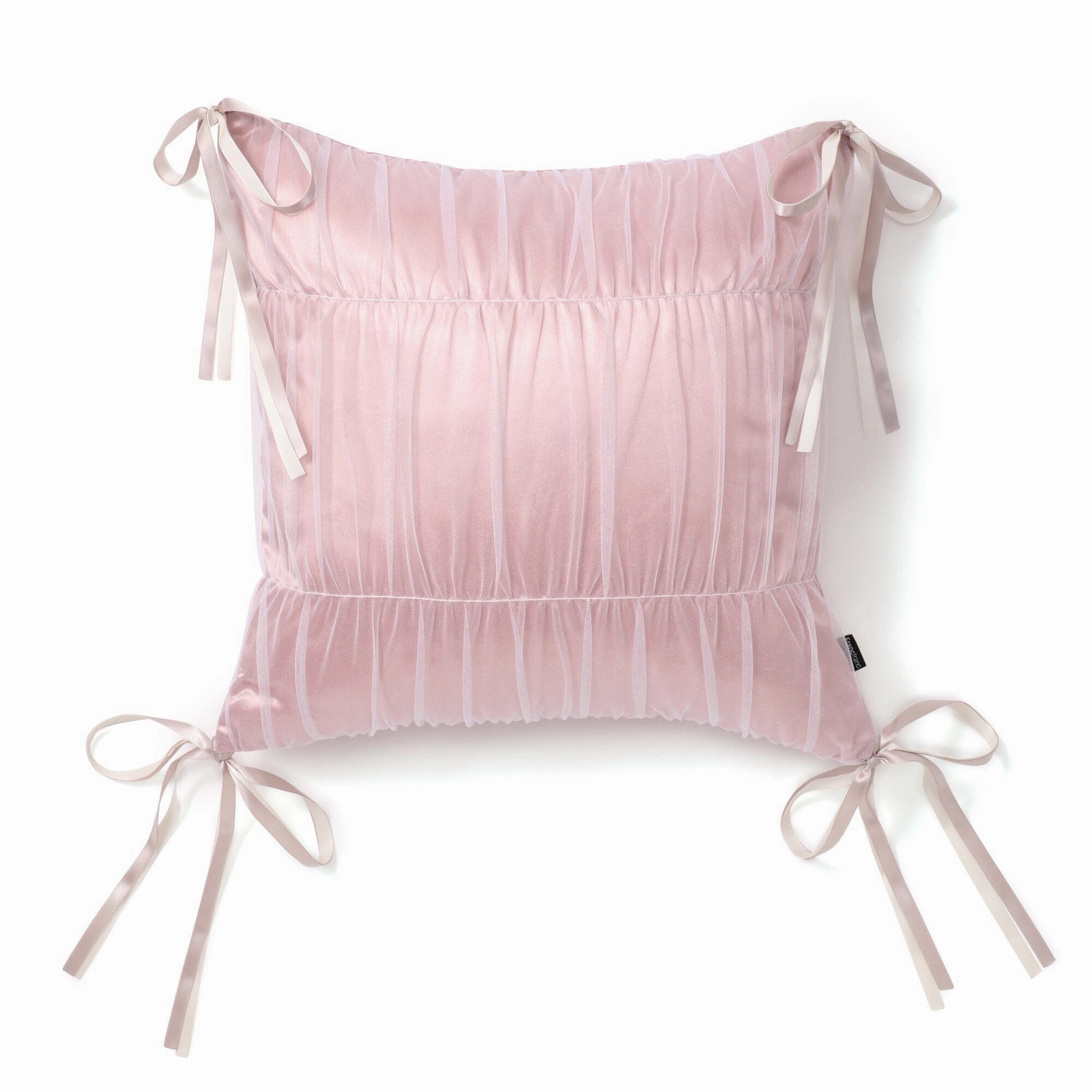 Tulle Gathered Cushion Cover 450 X 450 Pinkbedding sets ,throw blankets 