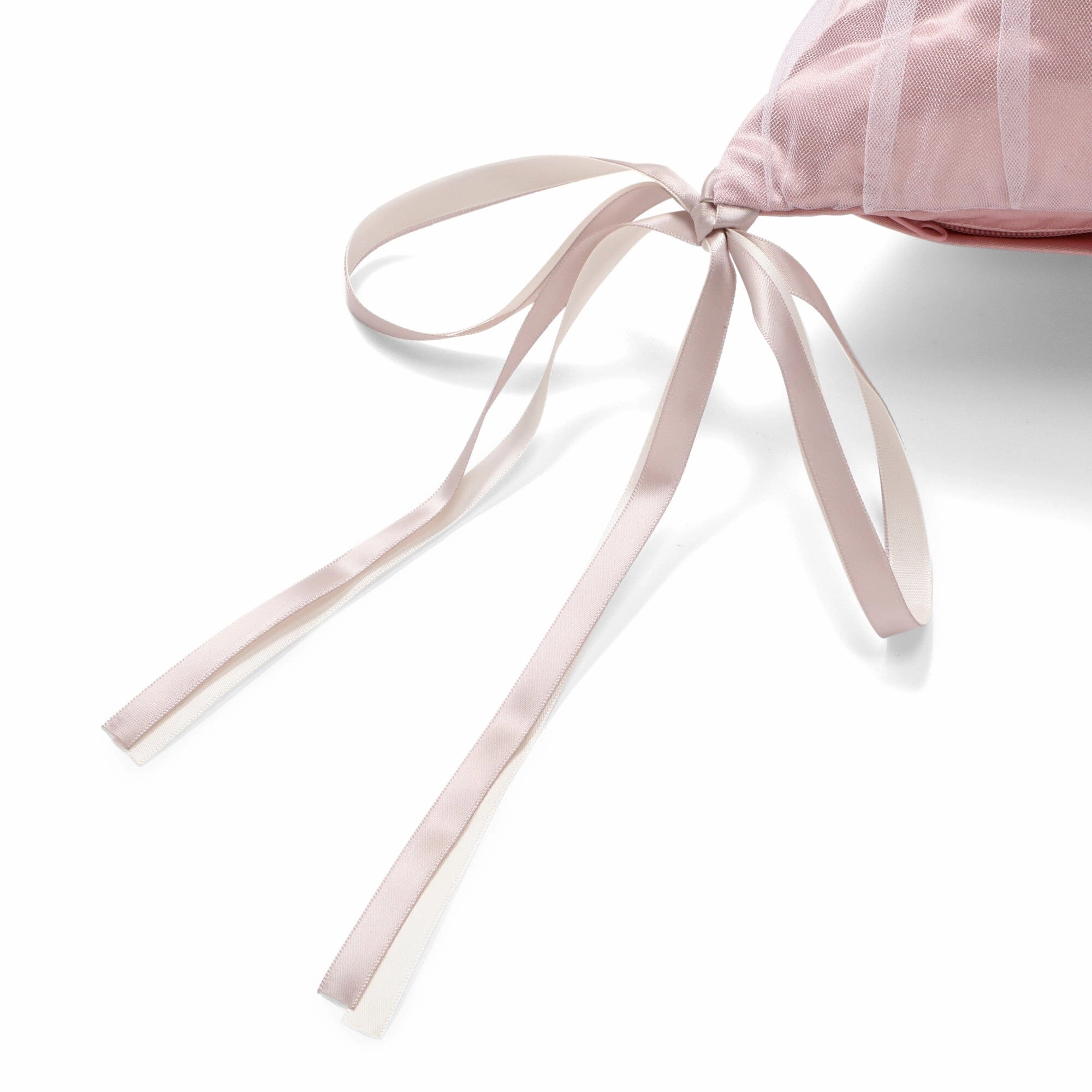 Tulle Gathered Cushion Cover 450 X 450 Pink