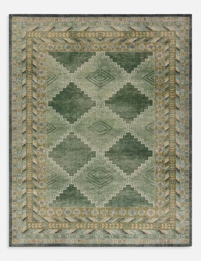Tupelo Hand-Knotted Wool Rugmodern color block patchwork rug