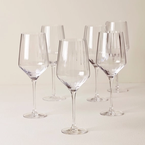 Tuscany Classics Angled Optic Wine Glasses - Set Of 6glass cups ,personalized mugs 