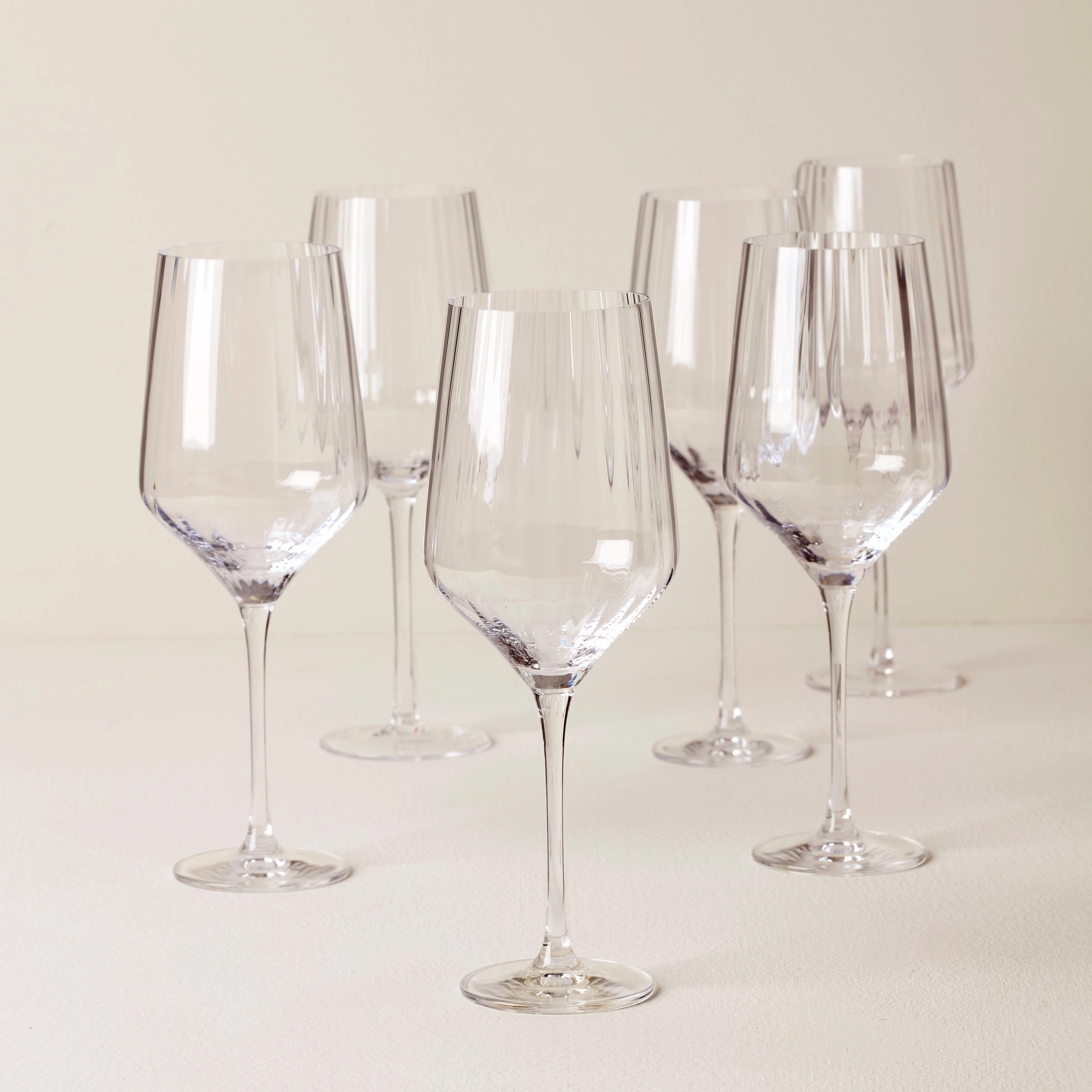 Tuscany Classics Angled Optic Wine Glasses - Set Of 6glass cups ,personalized mugs 
