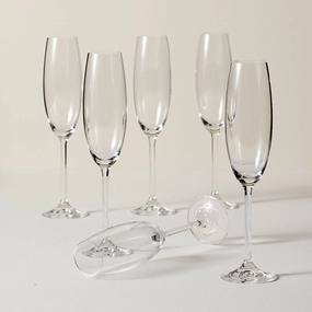 Tuscany Classics Champagne Flute Glasses - Set Of 6glass cups ,personalized mugs 