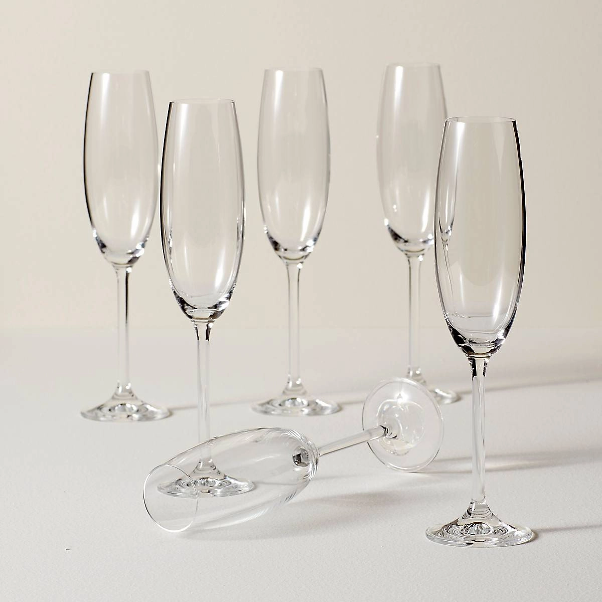 Tuscany Classics Champagne Flute Glasses - Set Of 6thanksgiving decor ,thanksgiving centerpiece 