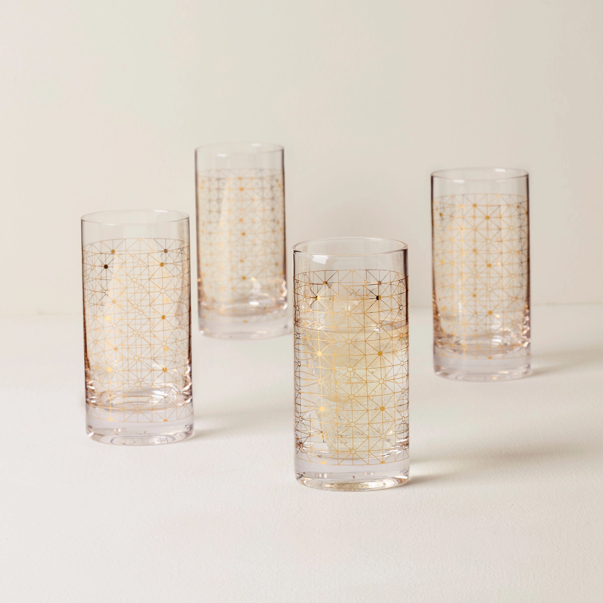 Tuscany Classics Gold Dust Highball Glasses - Set Of 4