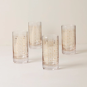Tuscany Classics Gold Dust Highball Glasses - Set Of 4thanksgiving decor ,thanksgiving centerpiece 
