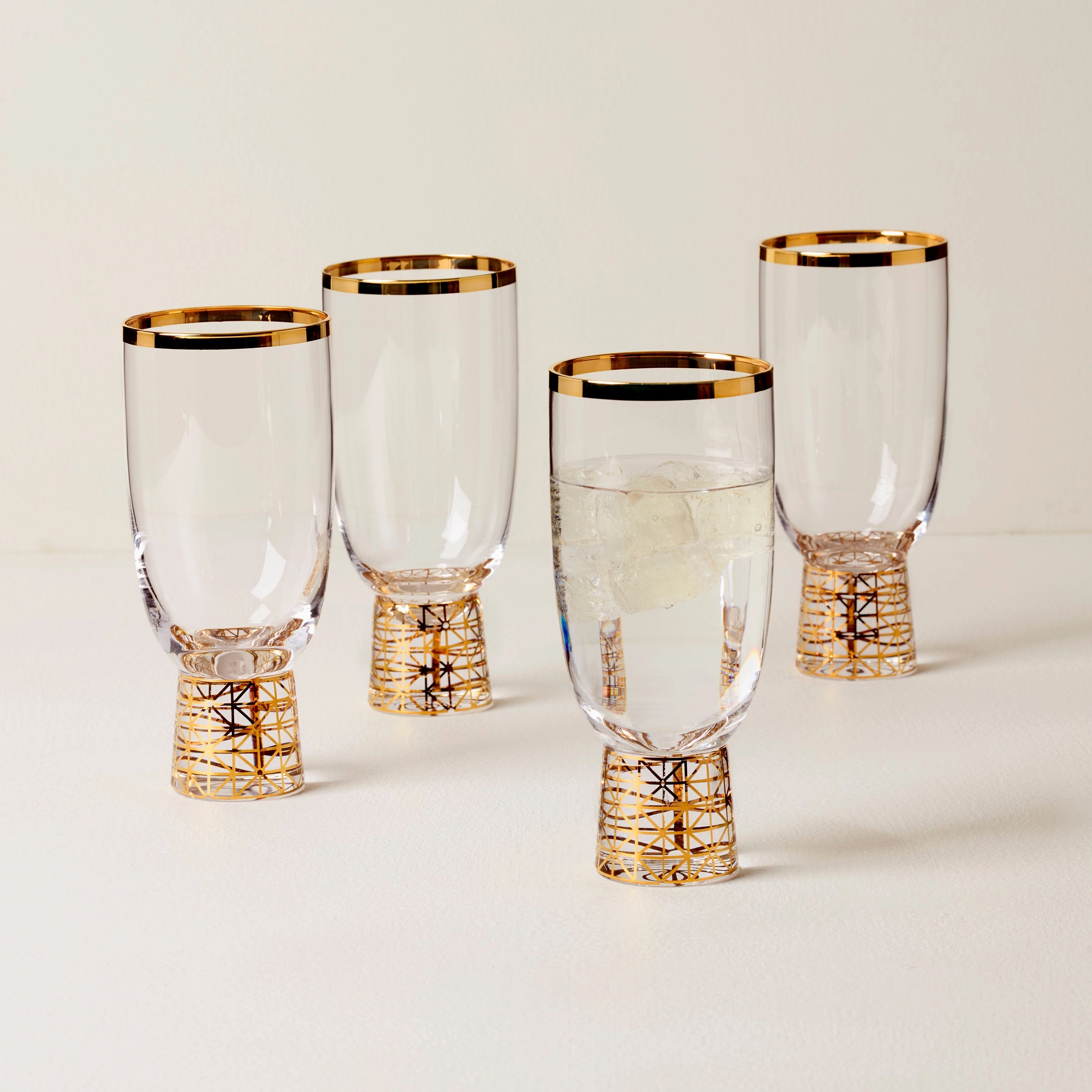 Tuscany Classics Gold Frost All- Purpose Glasses - Set Of 4