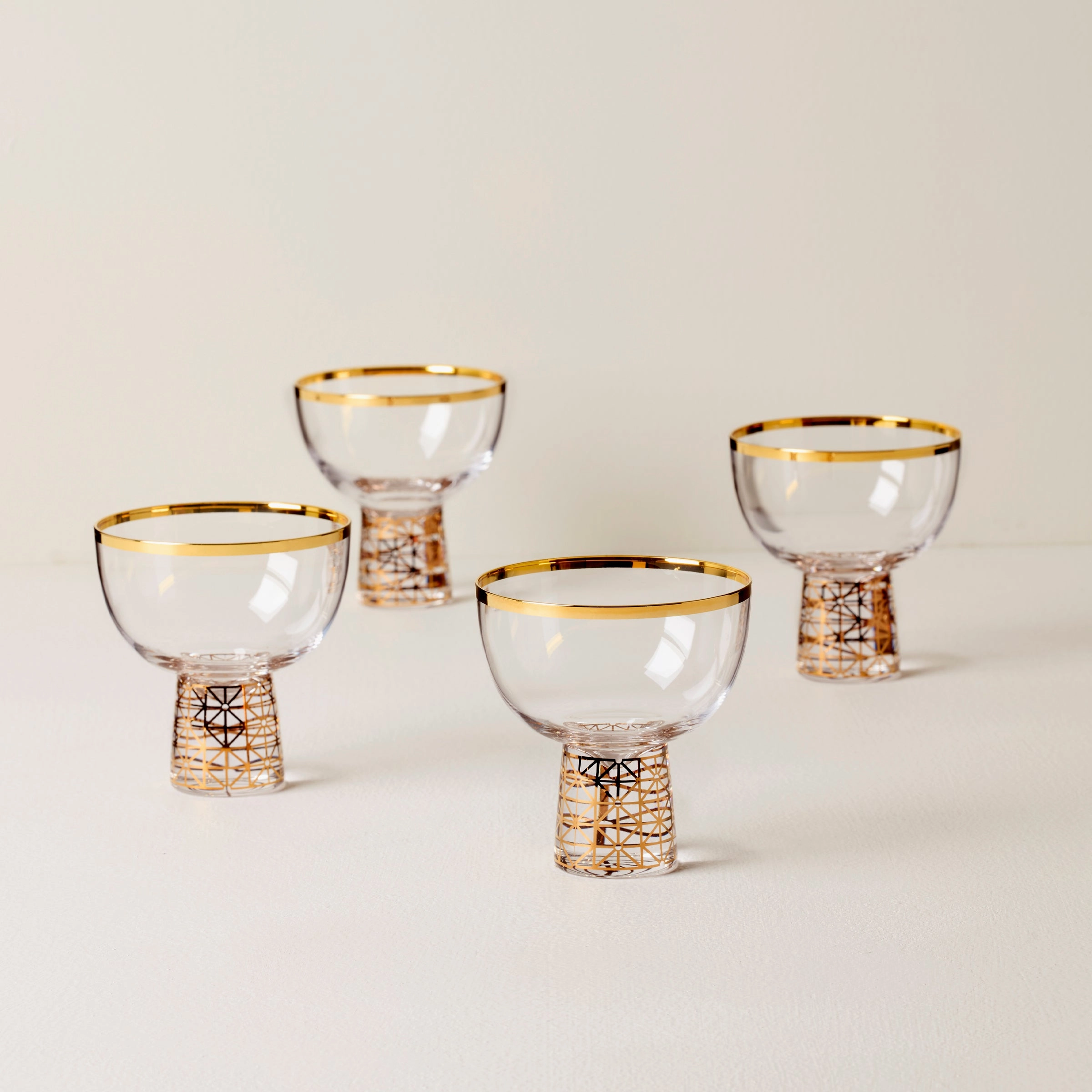 Tuscany Classics Gold Frost Coupe Glasses - Set Of 4thanksgiving decor ,thanksgiving centerpiece 