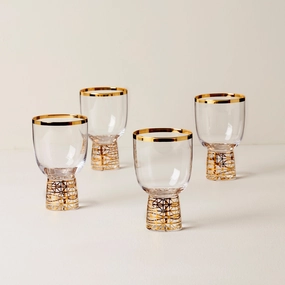 Tuscany Classics Gold Frost Wine Glasses - Set Of 4thanksgiving decor ,thanksgiving centerpiece 