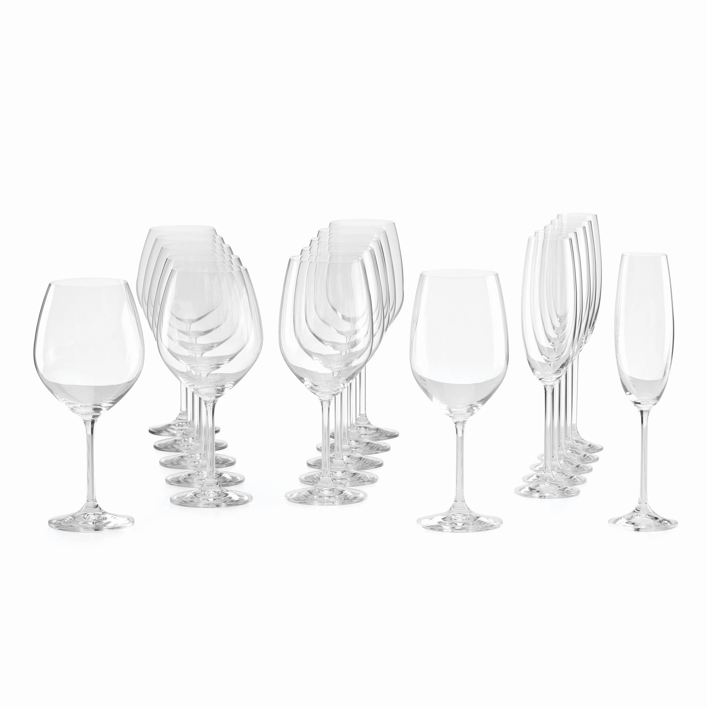 Tuscany Classics Mixed Wine Glasses - Set Of 18