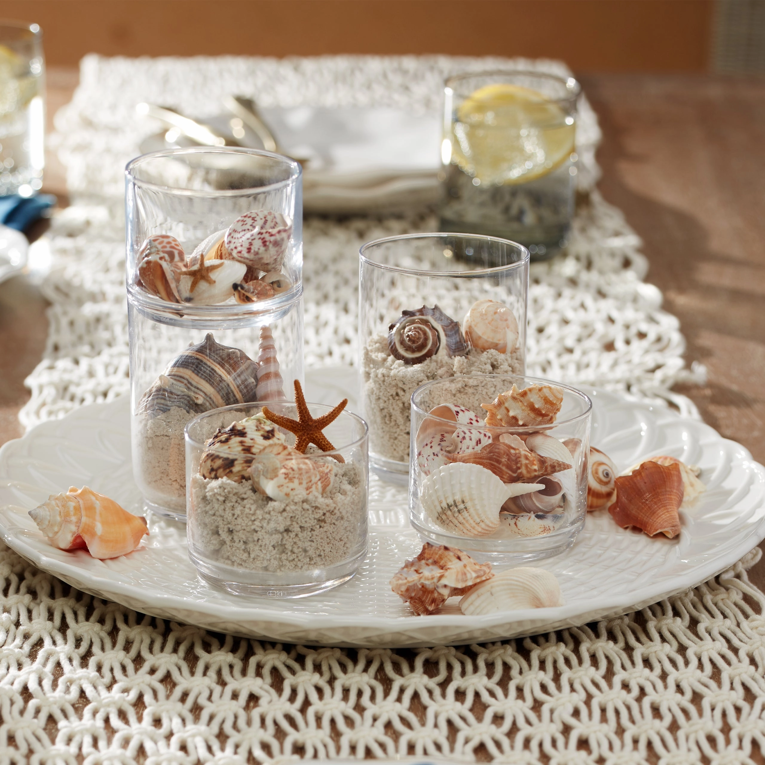 Tuscany Classics Stackable Clear Short Glasses - Set Of 6