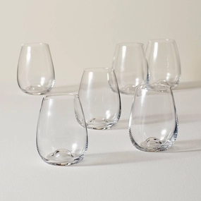 Tuscany Classics Stemless Wine Glasses - Set Of 6glass cups ,personalized mugs 