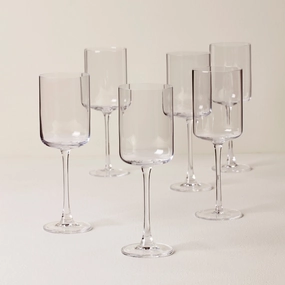 Tuscany Classics Straight White Wine Glasses - Set Of 6glass cups ,personalized mugs 