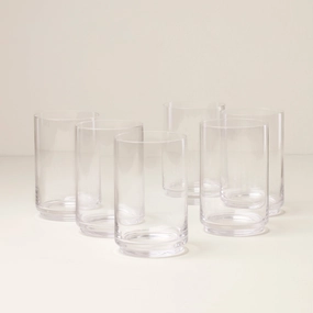 Tuscany Stackable Glass Coolers - Set Of 6glass cups ,personalized mugs 