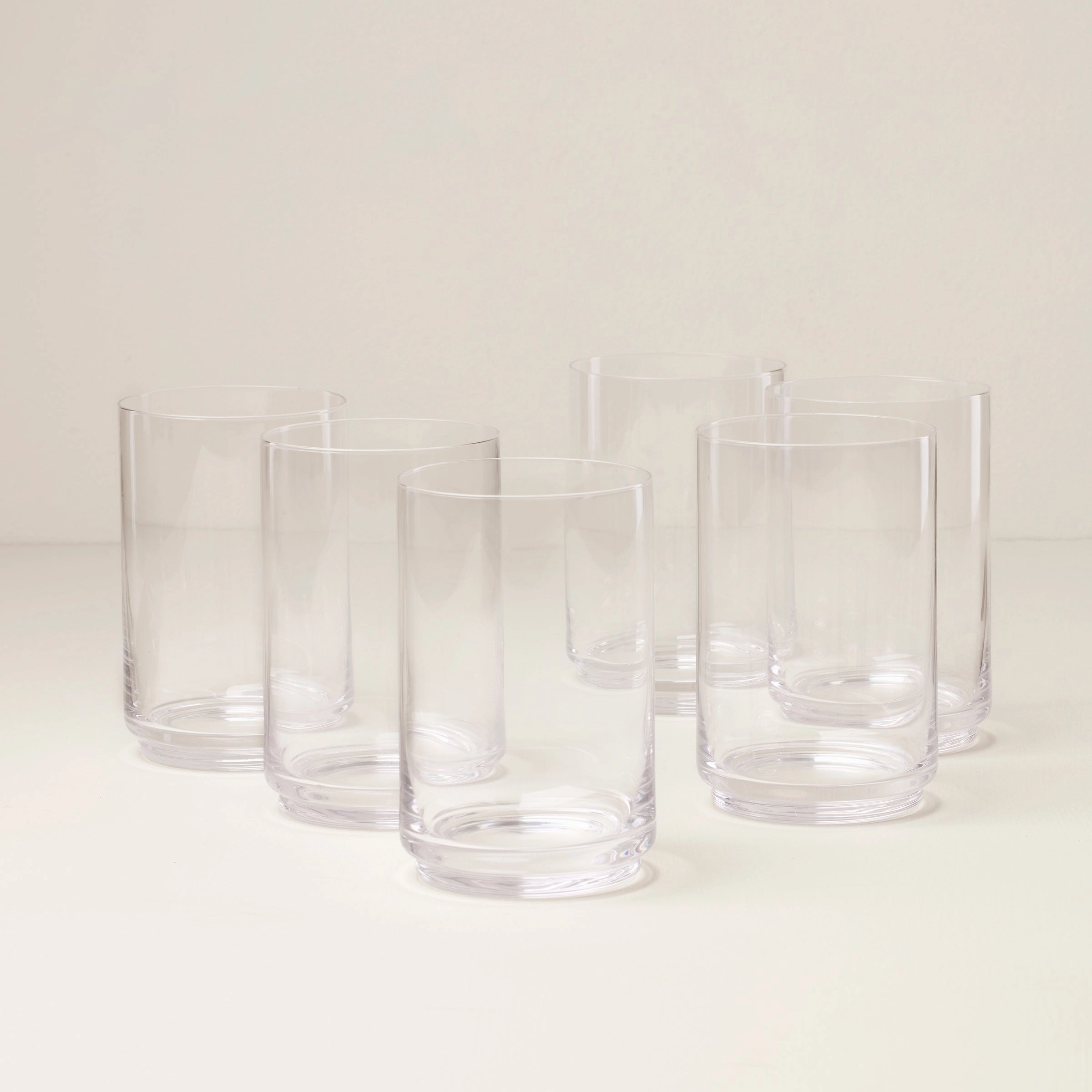 Tuscany Stackable Glass Coolers - Set Of 6glass cups ,personalized mugs 