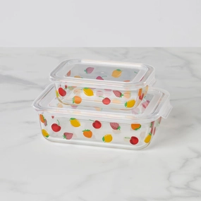Tutti Fruity 4-Piece Serve & Store Dish Setmodern kitchen decor ,kitchen dinner set ,dinnerware 