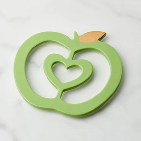 Tutti Fruity Apple Trivetmodern kitchen decor ,kitchen dinner set ,dinnerware 