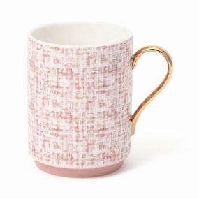 Tweed Mug Pinkglass cups ,personalized mugs 