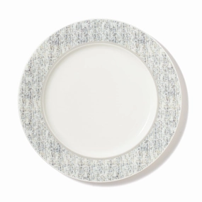 Tweed Plate Medium Grayhand-painted ceramic bowl
