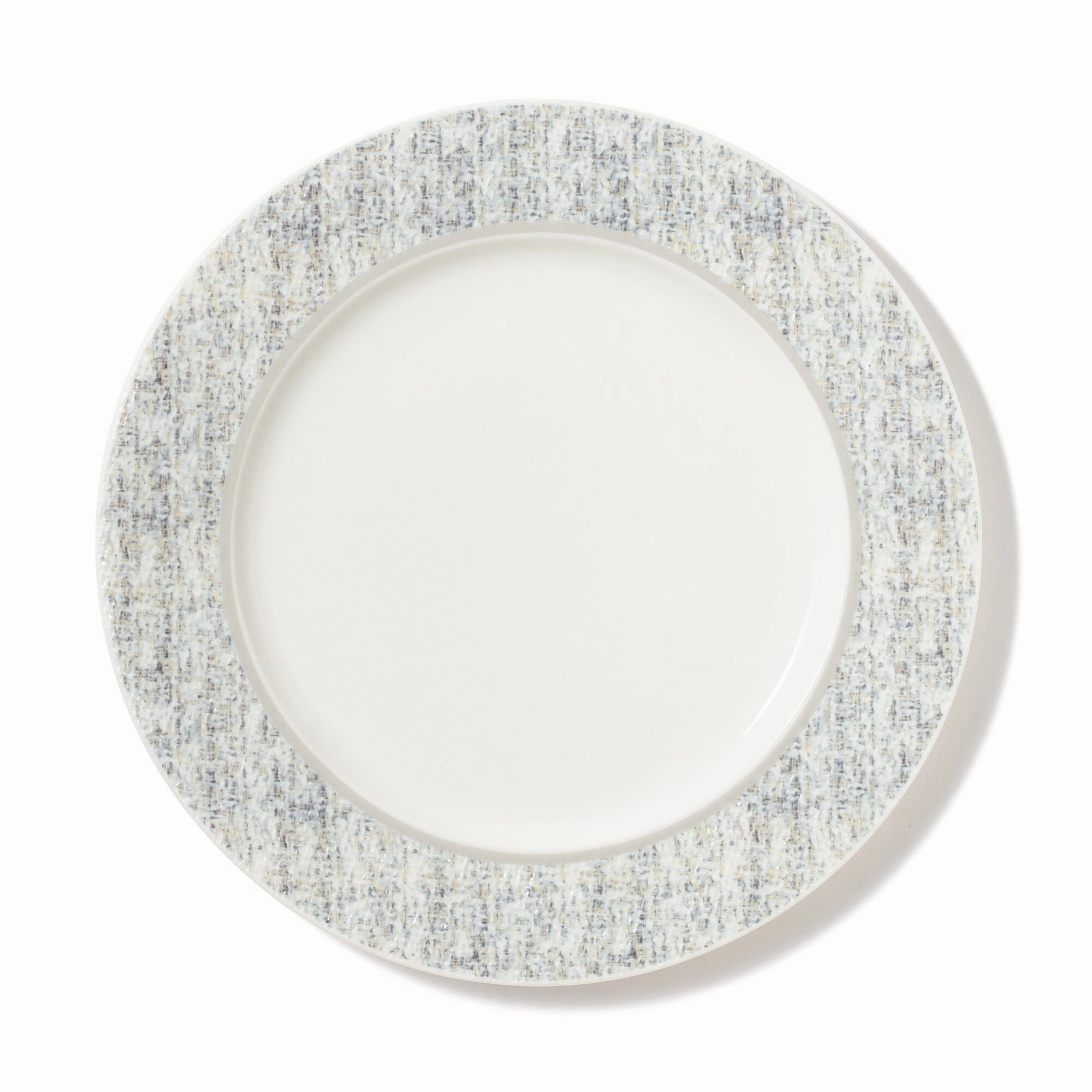 Tweed Plate Medium Grayhand-painted ceramic bowl