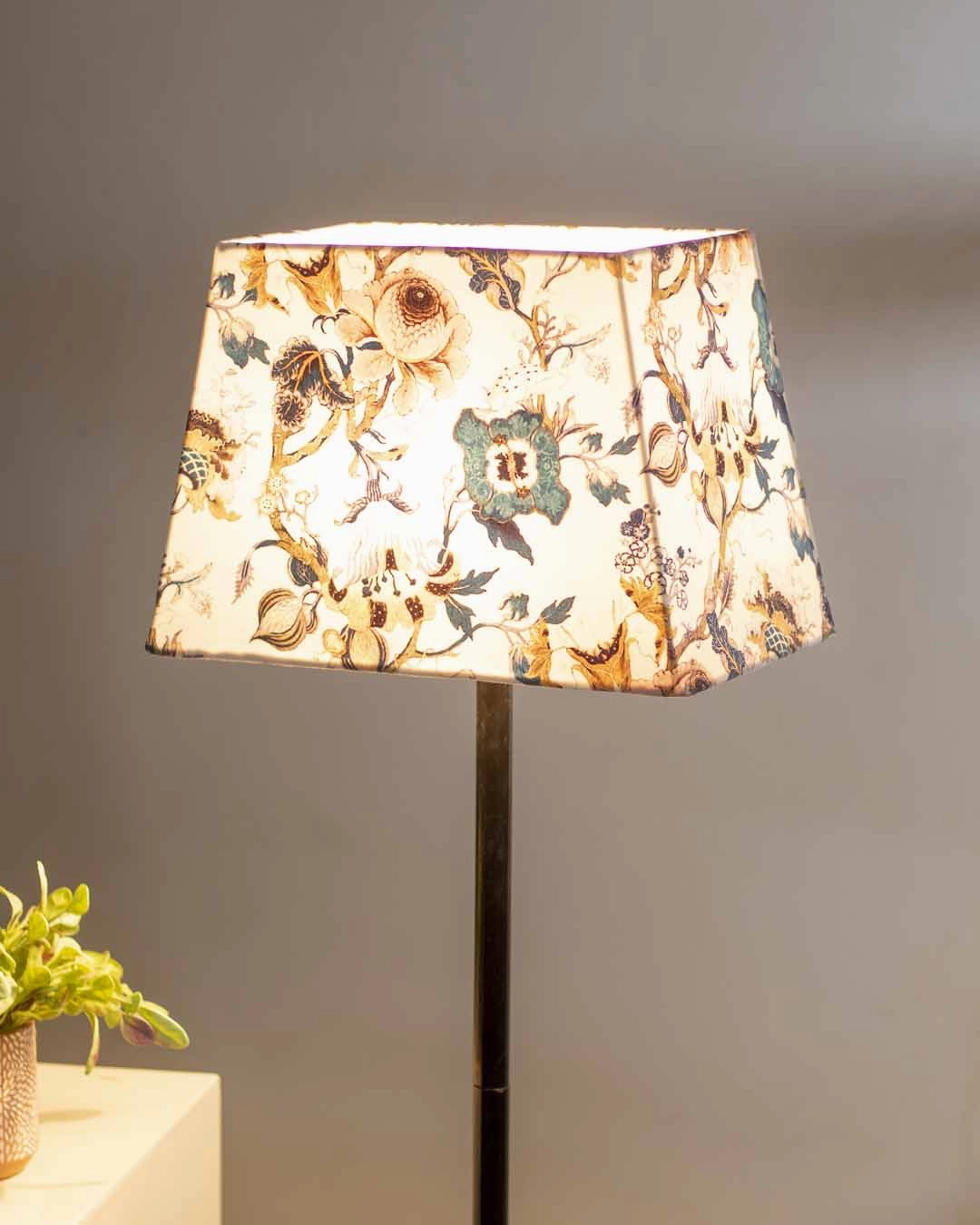 Twilight Rose Tapered Rectangle Lamp Shade