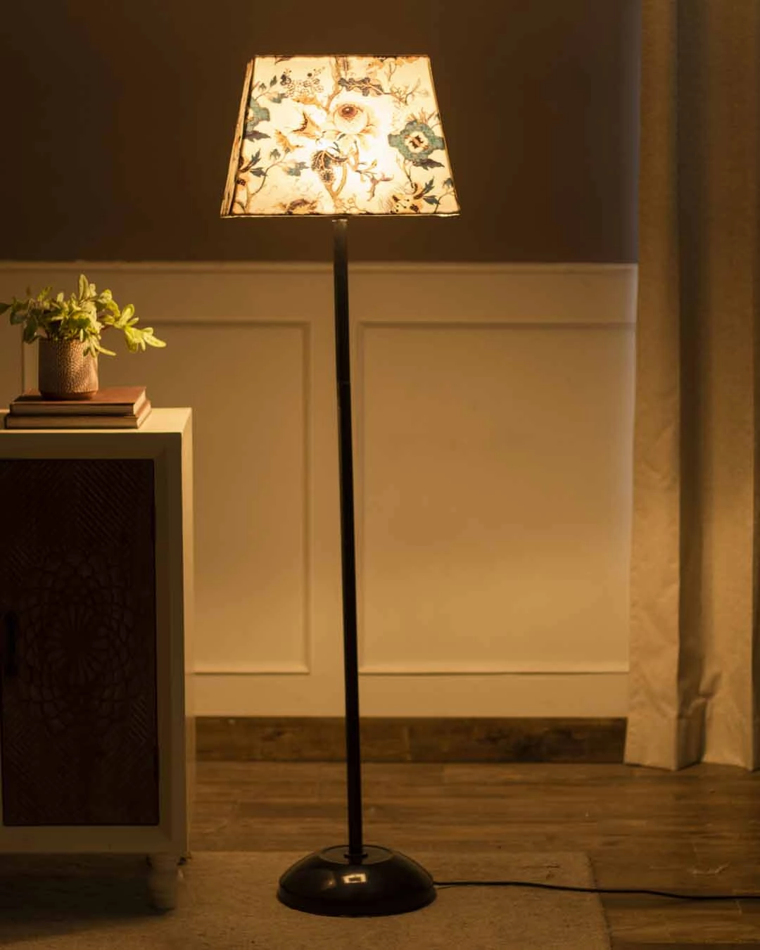 Twilight Rose Tapered Rectangle Lamp Shade