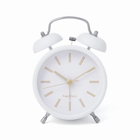Twin Table Clock Whitehome decor ,wall decor 