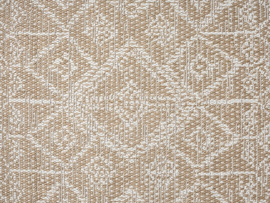 Ullah Brown and Ivory Tribal Flatweave Indoor Outdoor Rug