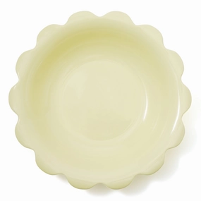 Uneune Deep Plate Large Yellowhand-painted ceramic bowl