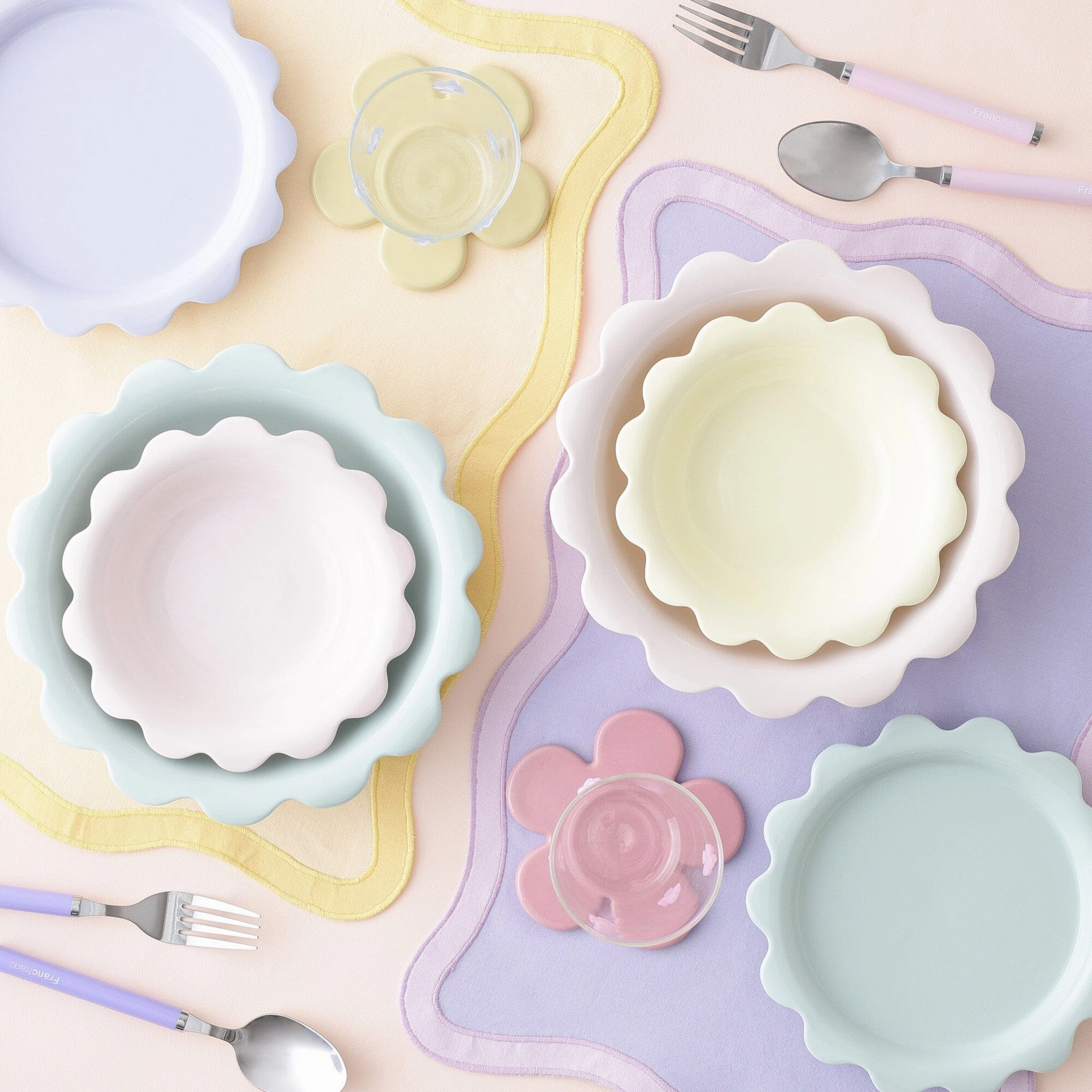 Uneune Deep Plate Small Pink