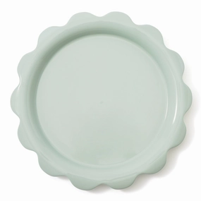 Uneune Plate Large Minthand-painted ceramic bowl