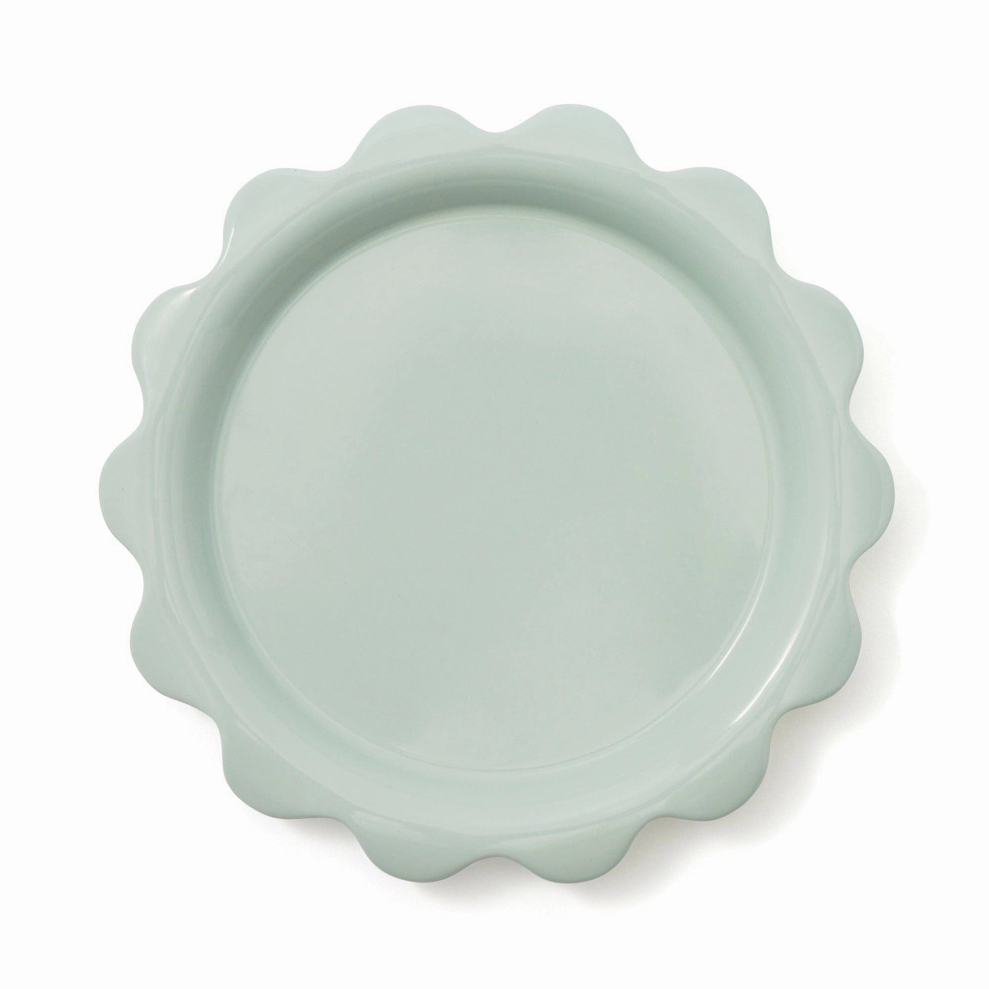 Uneune Plate Medium Minthand-painted ceramic bowl