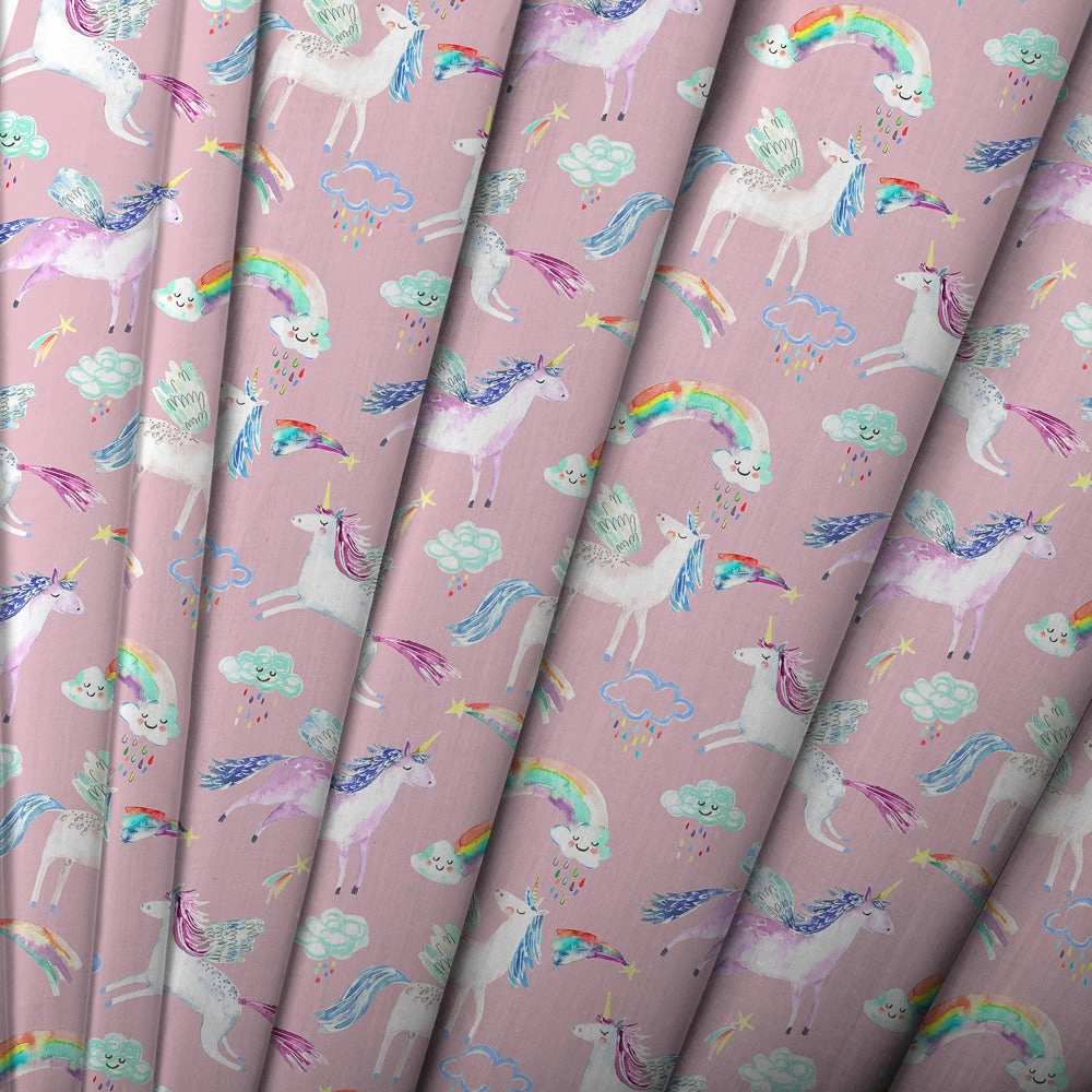 Unicorn Dance Printed Made to Measure Curtains Blossom