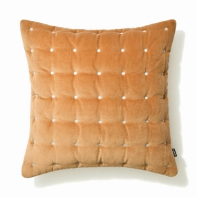 Velvet dot cushion cover 450 x 450 brownbedding sets ,throw blankets 