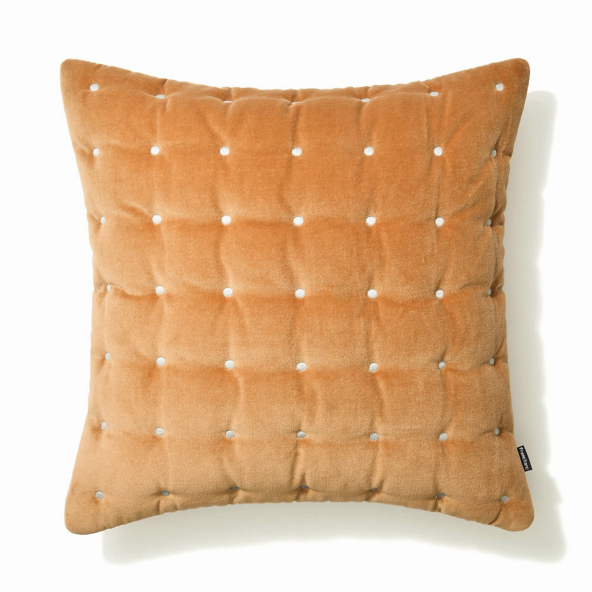 Velvet dot cushion cover 450 x 450 brownbedding sets ,throw blankets 