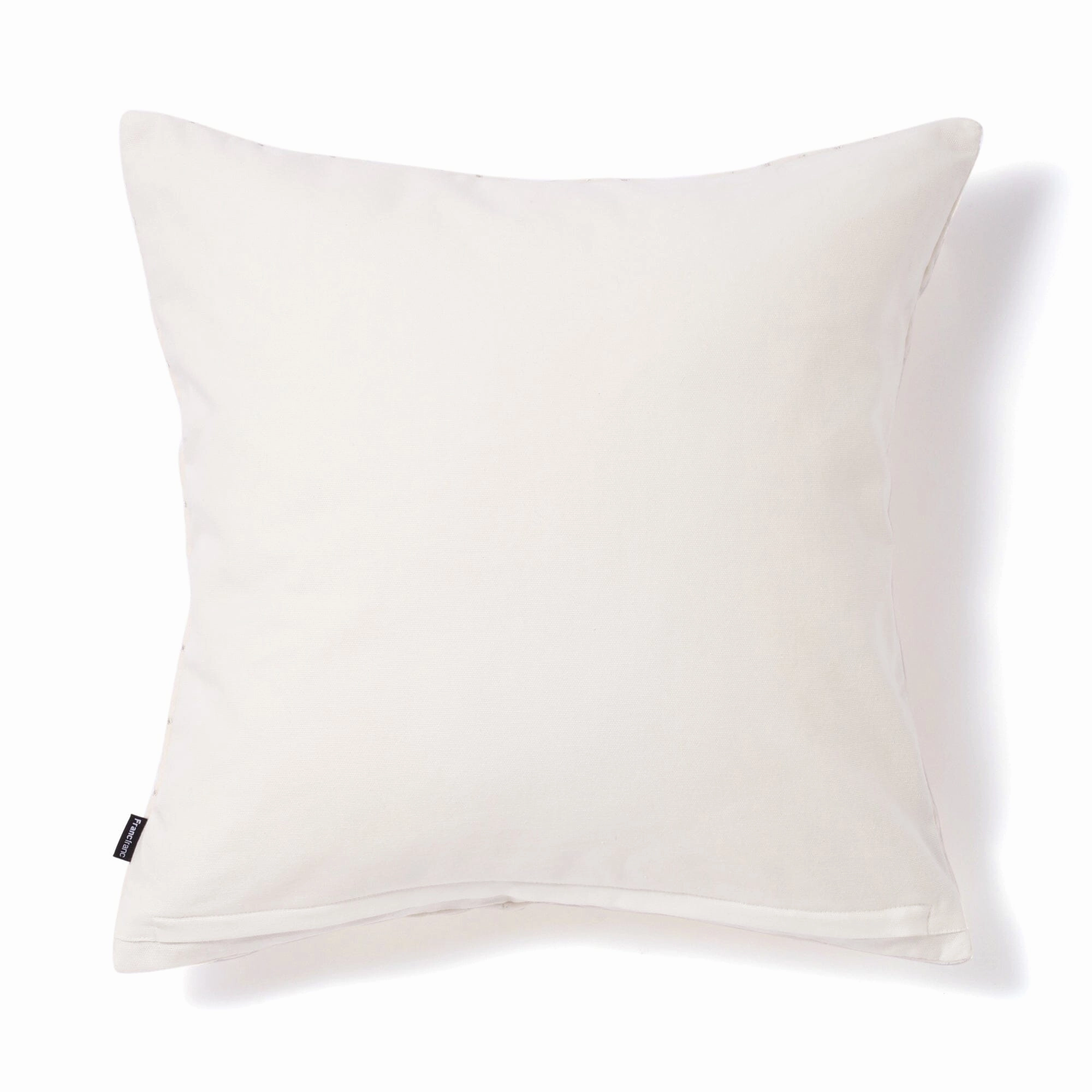 Velvet Frame Cushion Cover 450 X 450 White X Silver