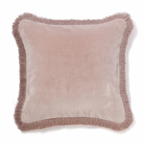 Velvet Fringe Cushion Cover 450 X 450 Pinkbedding sets ,throw blankets 