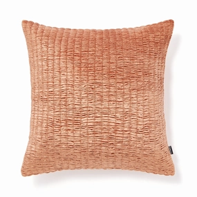 Velvet Gather Cushion Cover 450 X 450 Orangebedding sets ,throw blankets 