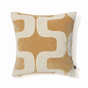 Velvet Geome Cushion Cover 450 X 450 Ivory X Beigebedding sets ,throw blankets 
